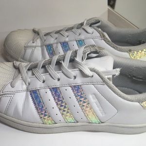 Adidas Super Star Holographic Shoes